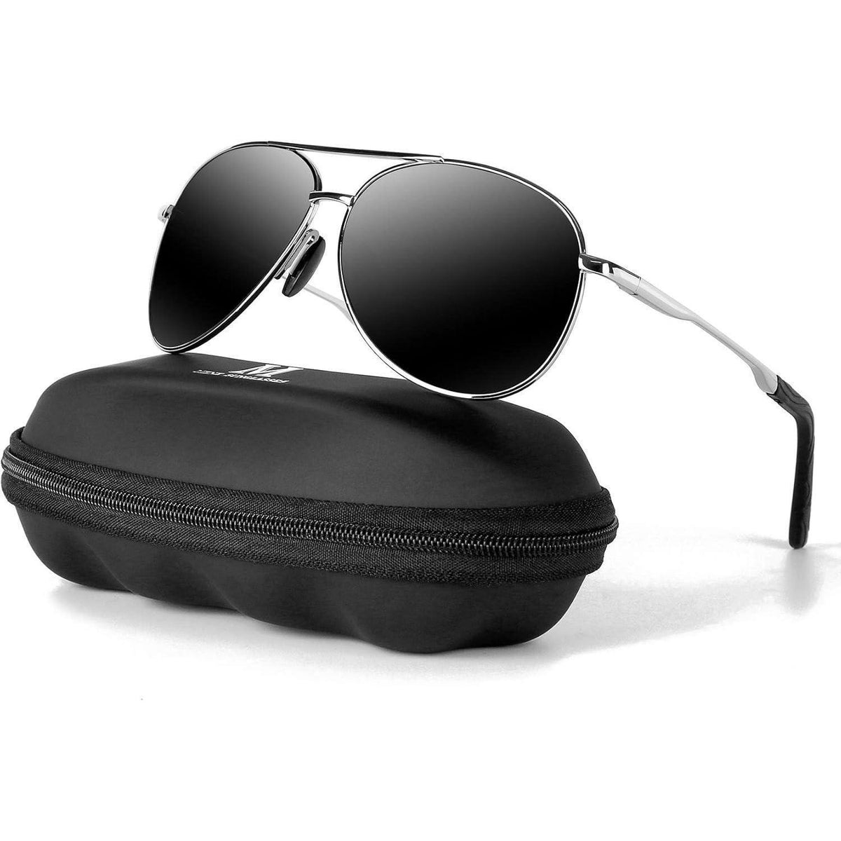 Sonnenbrille Herren polarisiert UV400 Vintage Schwarz