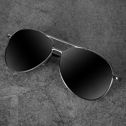 Sonnenbrille Herren polarisiert UV400 Vintage Schwarz