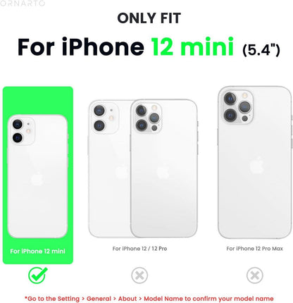 ORNARTO iPhone 12 Mini 5,4 Silikon Case Dünne Schutzhülle
