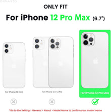 ORNARTO iPhone 12 Pro Max 6,7 Silikon Case Voller Schutz