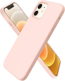 iPhone 12 Pro Silikon Case Flüssig Silikon Voller Schutz Rosa
