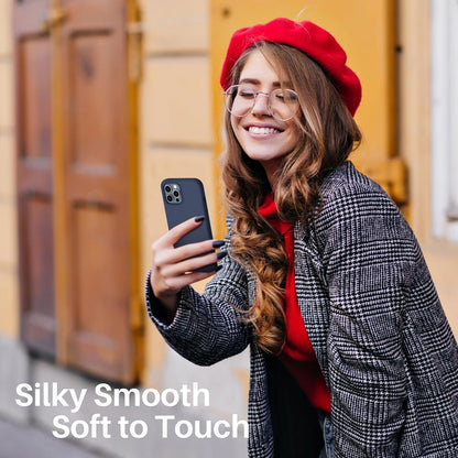 Silikon Hülle iPhone 12 Pro Max 6,7 Stoßfeste Flüssige Schutzhülle