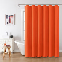 Waffel Duschvorhang Anti Schimmel Stoff 182x182cm Orange