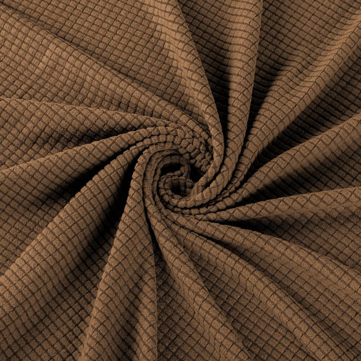 Ohrensesselüberzug 2-teilig Jacquard – Kaffee