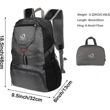 Ultraleichter Faltbarer 20L Rucksack für Outdoor Sport und