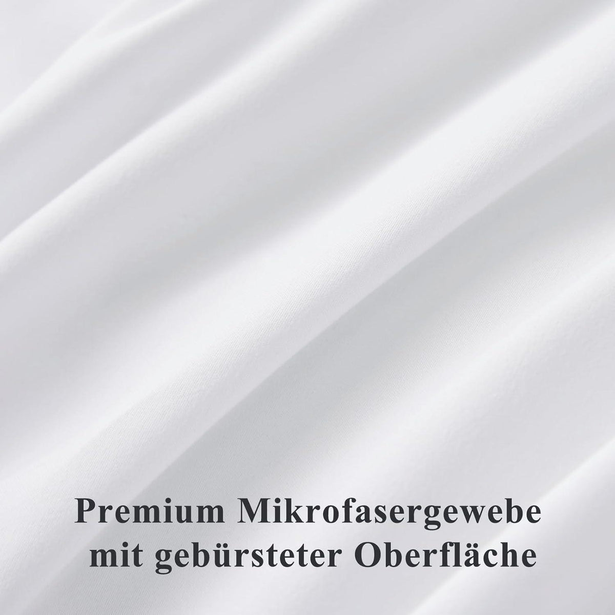 2er Set Weißer Kissenbezug 80x80 cm Mikrofaser Reißverschluss