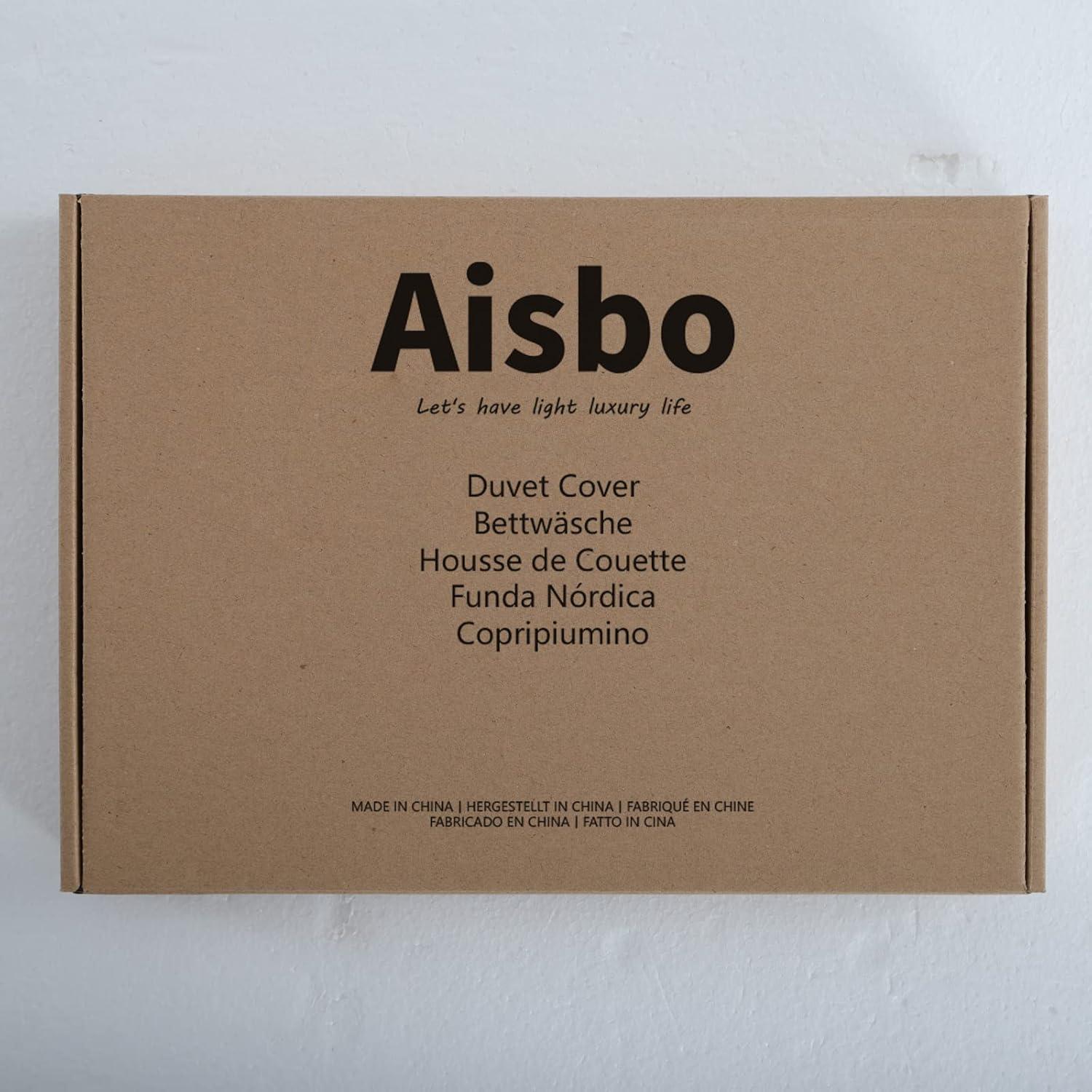 Bettwäsche Set 200x220 Hellblau Mikrofaser 3tlg mit Reißverschluss