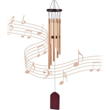 Rosegold Windspiele 8 Aluminium Rohre für Garten