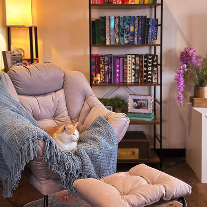 Lesesessel Ohrensessel Grau – Bequemer Lounge Sessel für Wohnzimmer