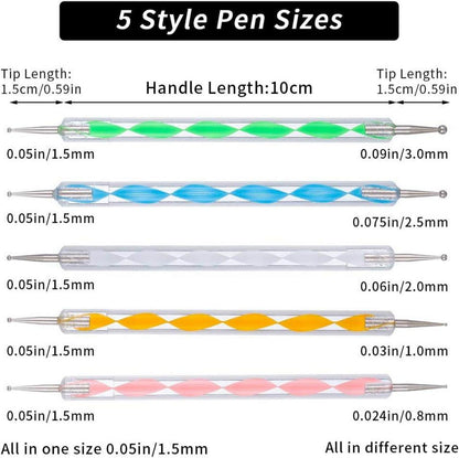 100 Blatt Kohlepapier mit 5 Stck Prägestift Set A4 Schwarz