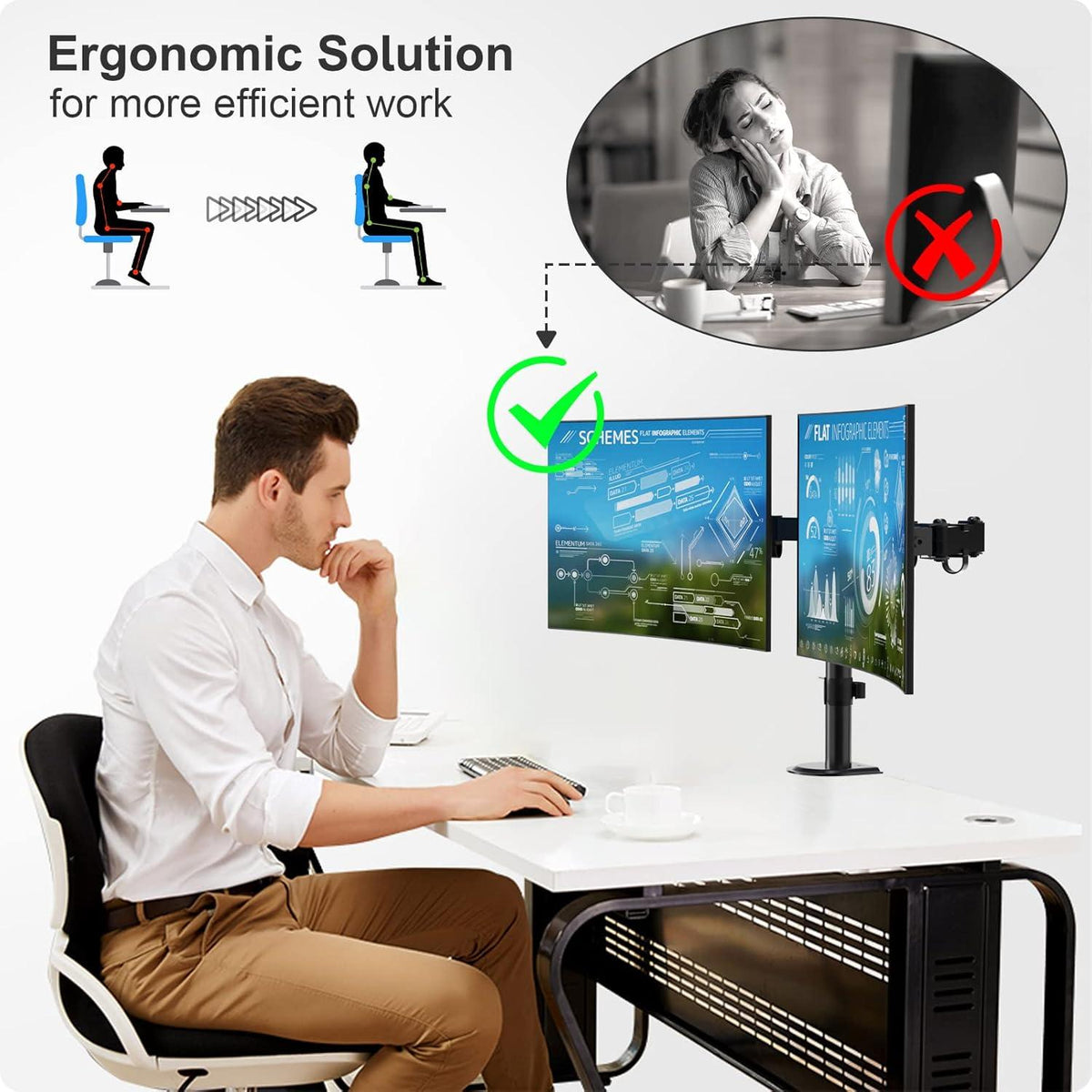 Monitor Halterung für 13-32 Zoll