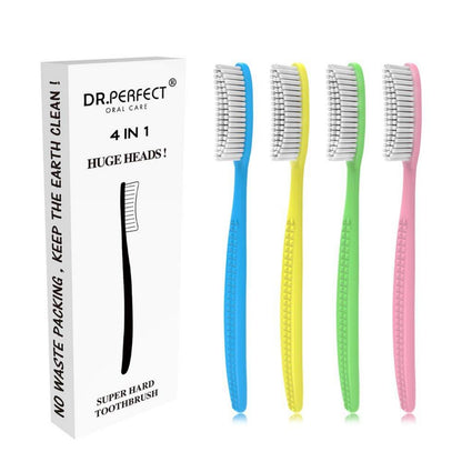 Extra Hard & Firm Whitening Teeth Zahnbürste 4er Set