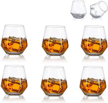 Diamond Whisky Glasses Set Scotchglas 300 Ml Modern Look Männer Frauen
