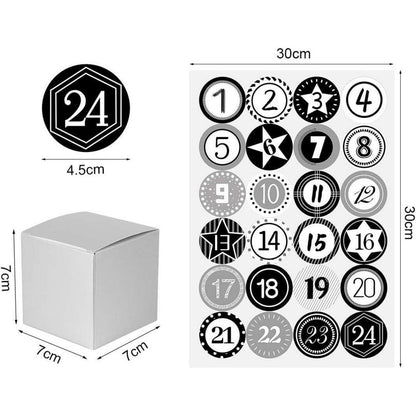 Adventskalender zum Befüllen Boxen | 24 tlg. Geschenktüten