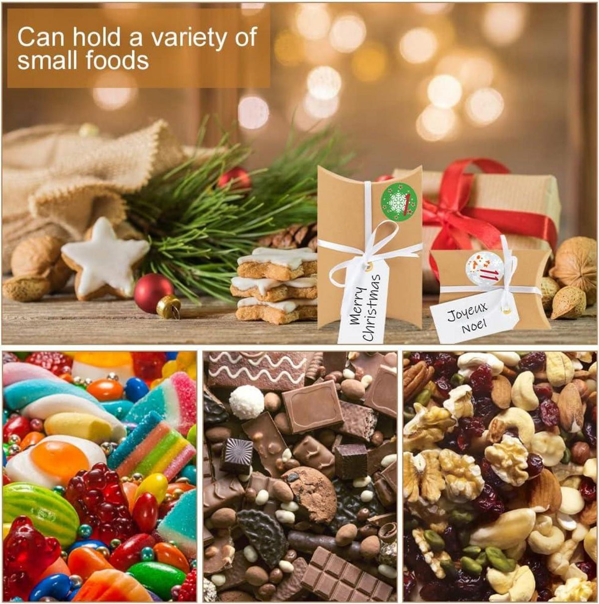 Adventskalender zum Befüllen 24-teilig Weihnachtsbox DIY-Bastelset