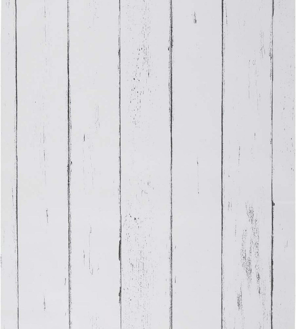 Selbstklebende Tapete Holzoptik Weiß 44.5x1000cm