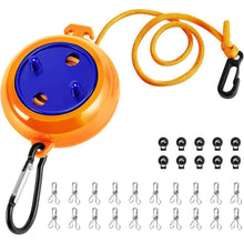 Ausziehbare Wäscheleine 10m Camping Reise Outdoor Orange