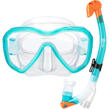 Kinder Schnorchelset Tauchset Taucherbrille Anti-Leck