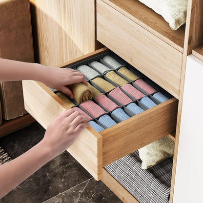 Faltbare Sockenbox mit 24 Fächern – Schubladen-Organizer