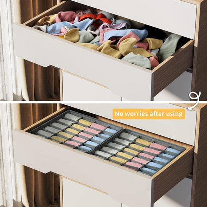 Faltbare Sockenbox mit 24 Fächern – Schubladen-Organizer