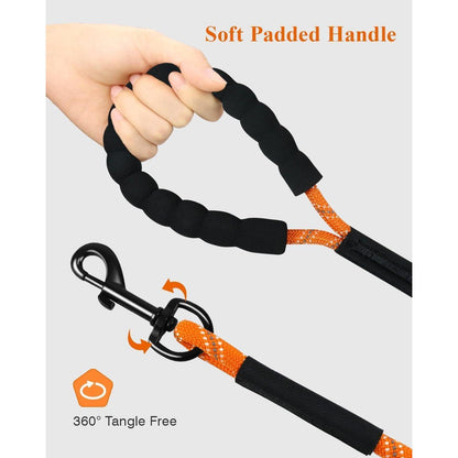 Hundeleine 20m mit Griff | Reflektierend | Orange