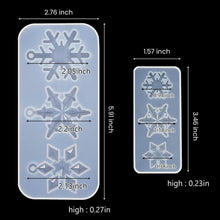 Schneeflocken Silikonformen Weihnachten DIY Harzformen 3