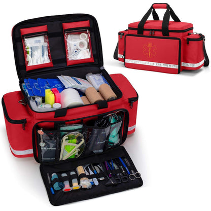 Professionelle Notfalltasche für Rettungskräfte – Rot