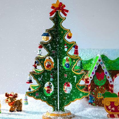 JOYIN Adventskalender 2026 mit Hölzernen Weihnachtsbaum und