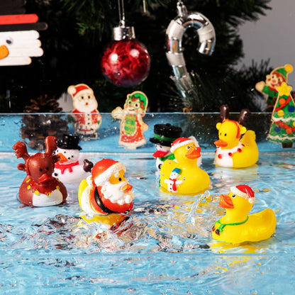 JOYIN Adventskalender 2023 Gummiente Spielzeug Weihnachten Countdown 24 Tage