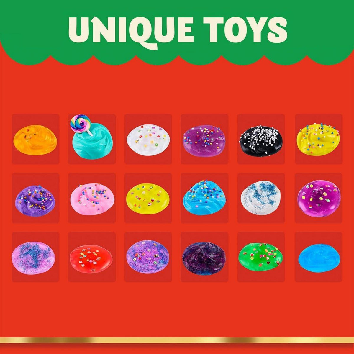 JOYIN Slime Adventskalender Weihnachten DIY 24 Tage Countdown Kit