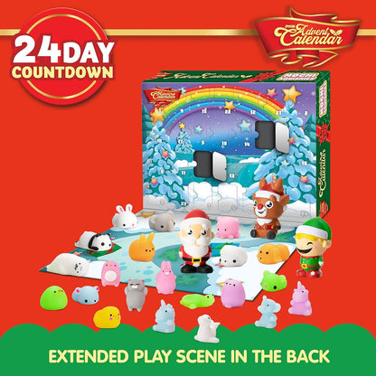 Adventskalender 2023 Kinder Weihnachten Mochi Squishy Spielzeug