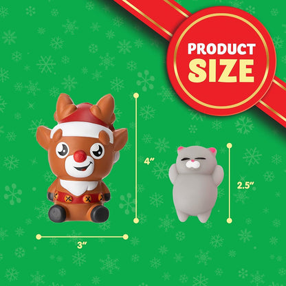 Adventskalender 2023 Kinder Weihnachten Mochi Tier Squishys 24 Tage Countdown