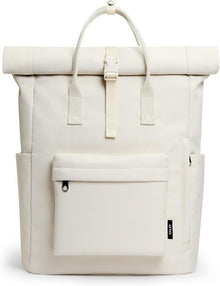 Wasserdichter Laptop Rucksack Rolltop Daypack Beige