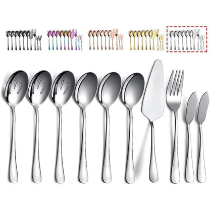 Kyraton Edelstahl Servierset 10-teilig für Hochzeit