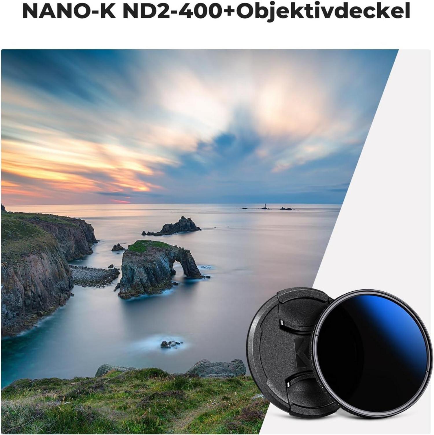 72mm ND Filter Variabler Graufilter ND2-400 (1-9