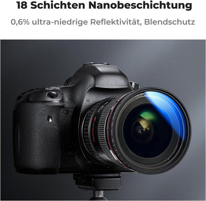 72mm ND Filter Variabler Graufilter ND2-400 Ultra-dünn 1-9
