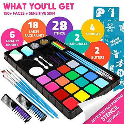Bodypainting Schminke Kinder Fasching Make-up 18 Farben 28