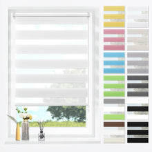Doppelrollo Klemmfix Rollos für Fenster ohne Bohren 80x130cm
