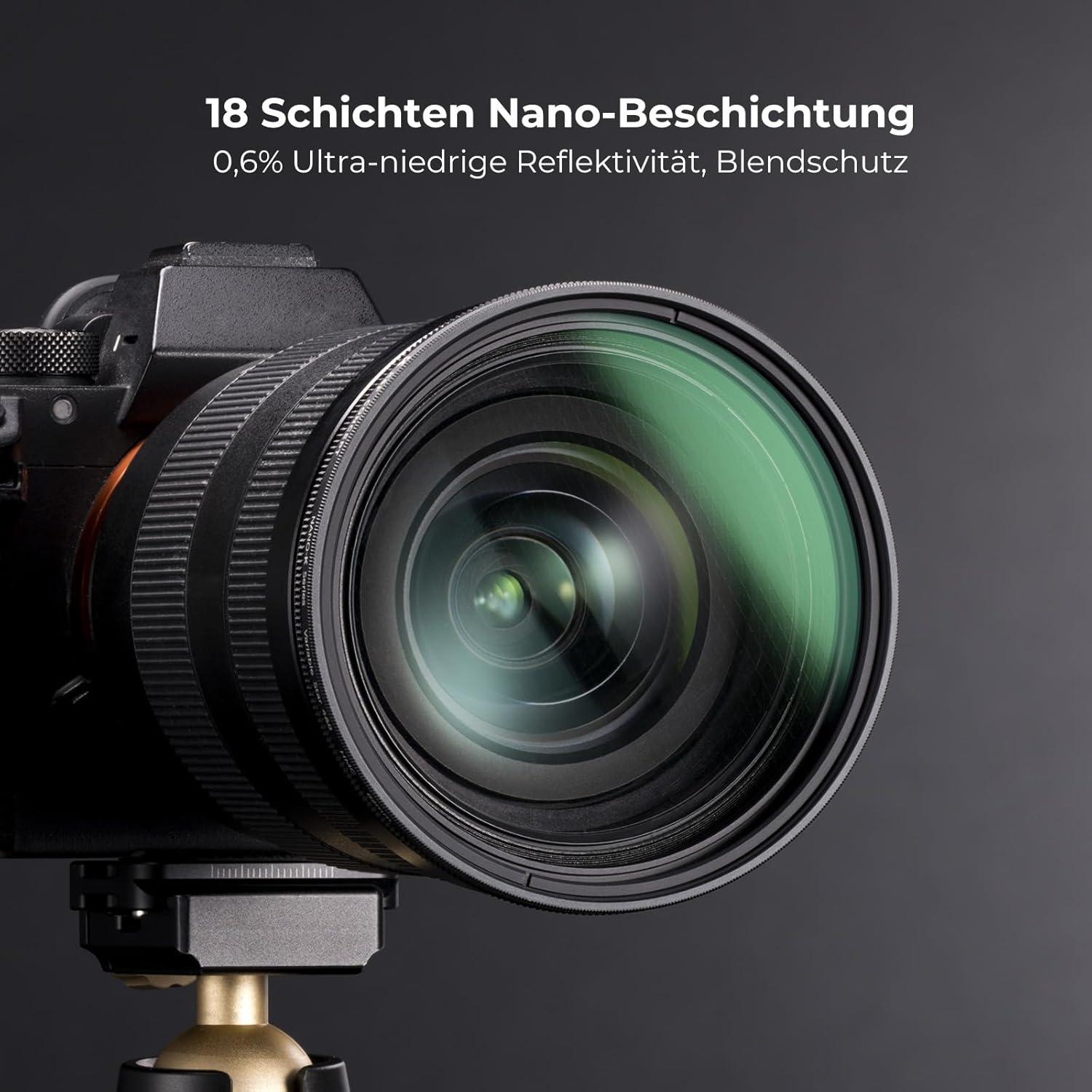 Sternfilter 67mm Variabler 4 Punkte 8 Punkte Nano K-Serie für Sternenlichteffekte