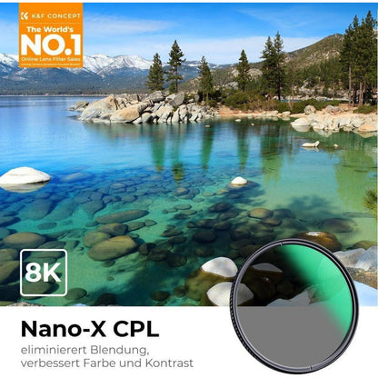 Polfilter 77mm CPL mit 28x MRC Beschichtung für mehr Kontrast