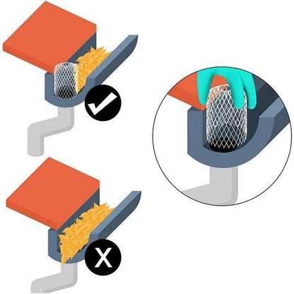 Dachrinnenschutz Alu Anti-Rost Einstellbar Rinnensieb 4 STK