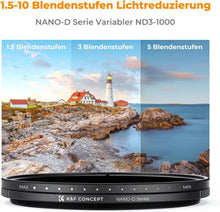 K&F Concept ND Filter 67mm ND3-ND1000 Graufilter