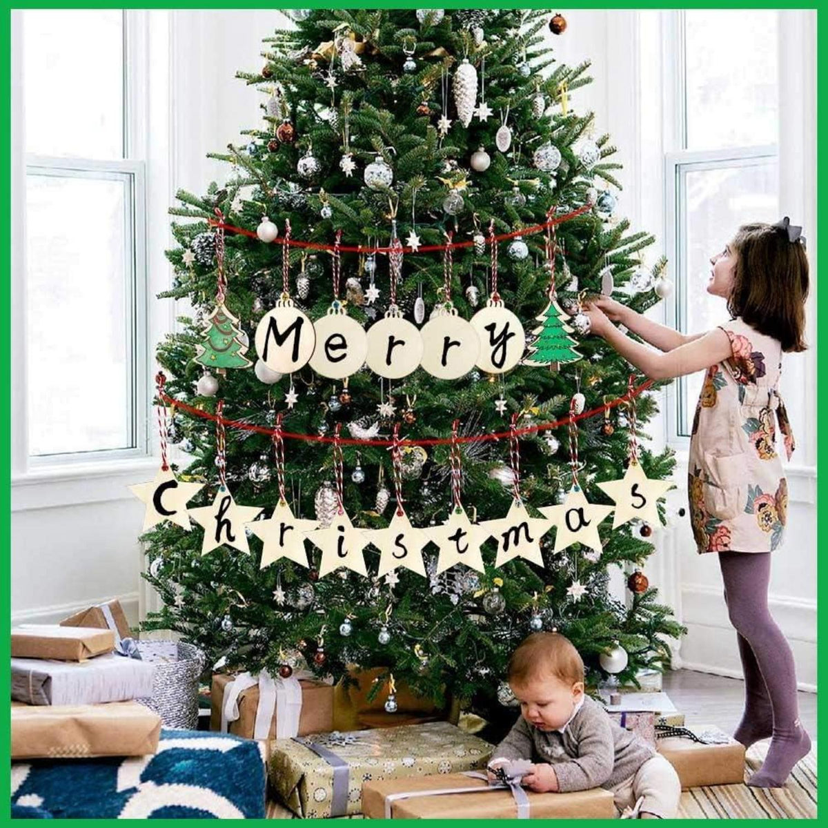 30-teiliges Weihnachtsanhänger-Set mit