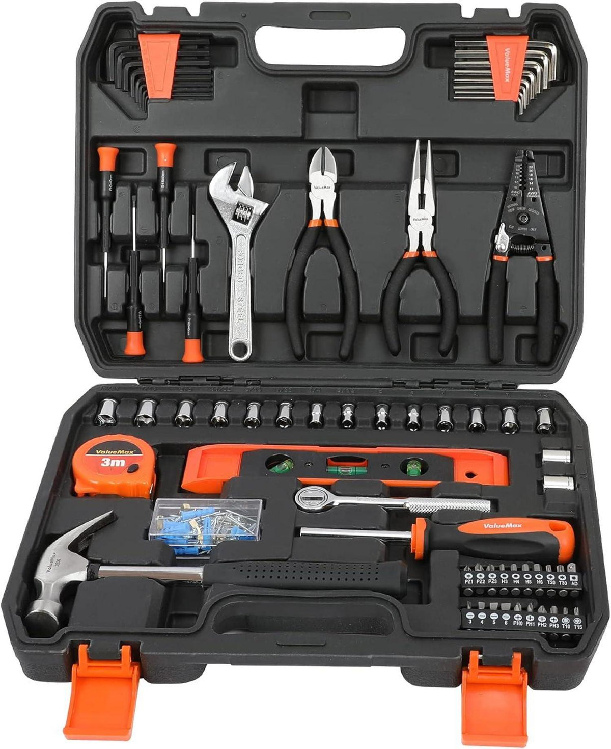 150-tlg. Werkzeugkoffer Set Haushalt Reparatur Heimwerker Werkzeugset