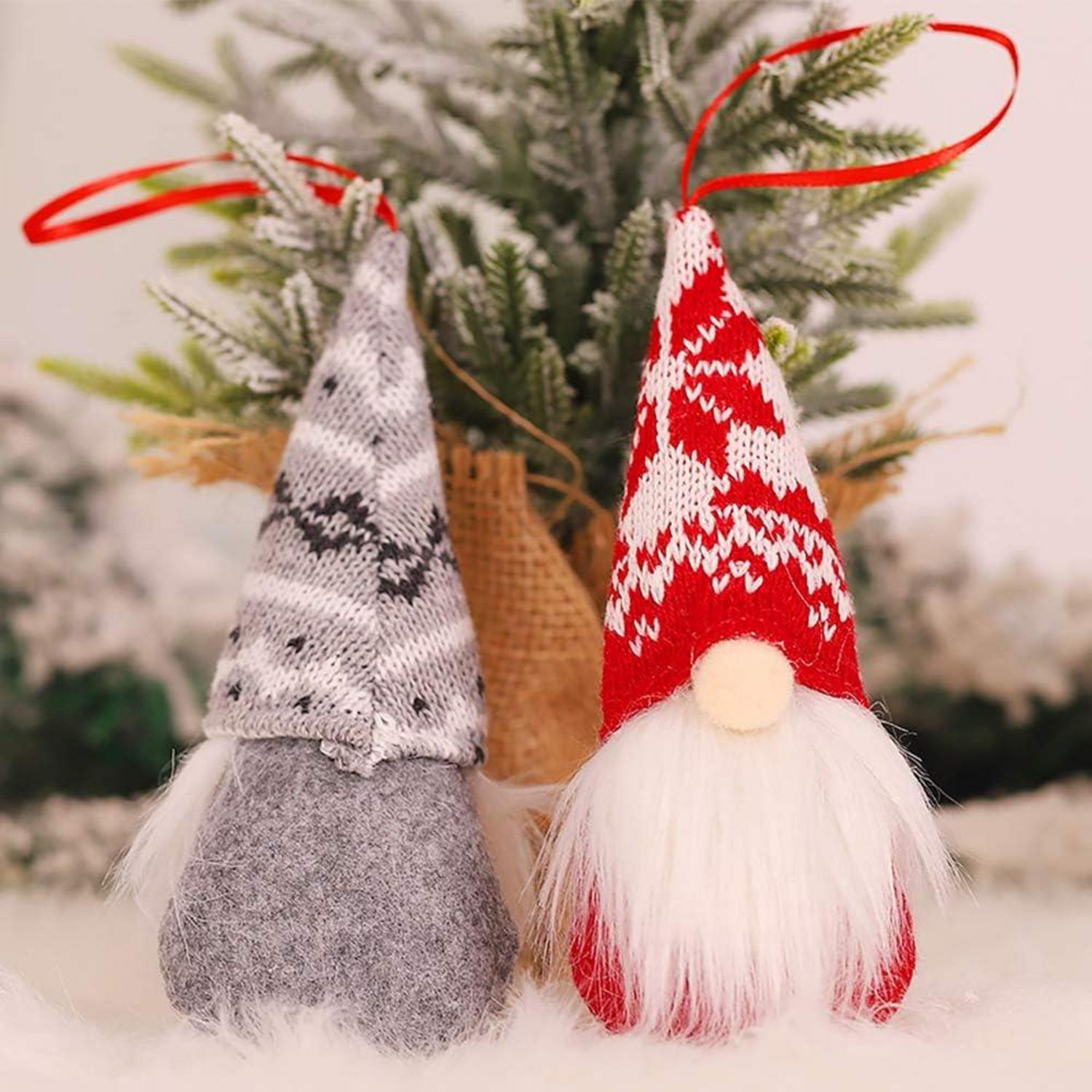 Weihnachtsdeko Wichtel Plüsch Filz Kunstfell 16 cm