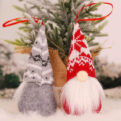 Weihnachtsdeko Wichtel Plüsch Filz Kunstfell 16 cm