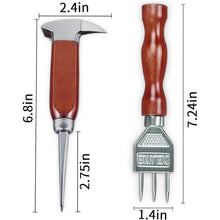 Eispickel-Set Edelstahl-Eiszerkleinerer Holzgriff