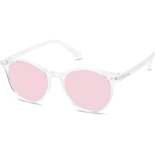 Polarisierte Runde Sonnenbrille Damen Herren UV400 Kristall Rosa Verspiegelt