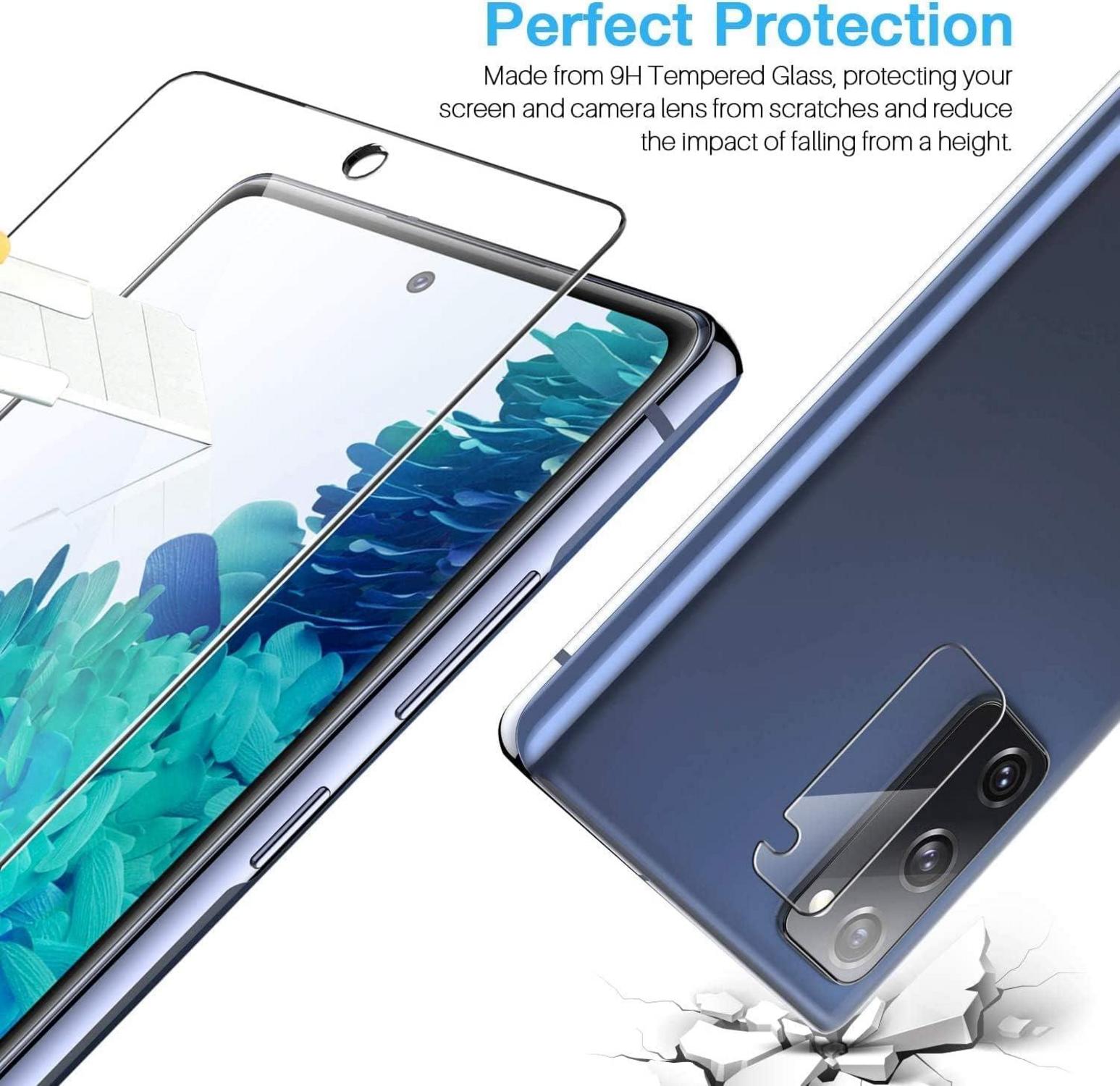 Schutzfolie Samsung Galaxy S20 FE Panzerglas 6er Set 9H Härte HD Klar