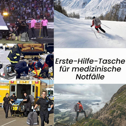 Notfallrucksack Grau für Erste Hilfe & Outdoor